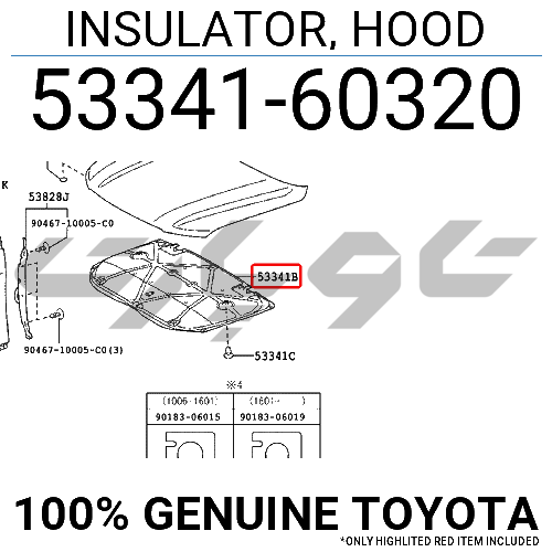 INSULATOR, HOOD