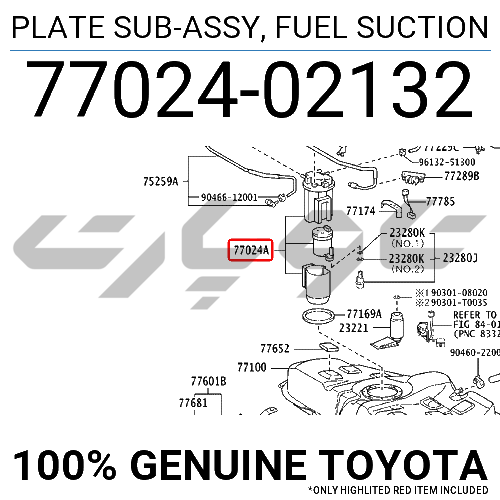 PLATE SUB-ASSY, FUEL SUCTION