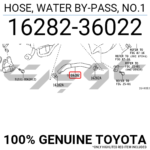 HOSE, WATER BY-PASS, NO.1