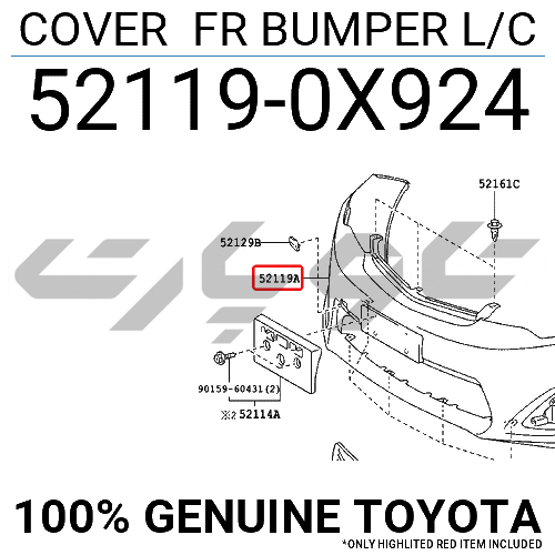 COVER FR BUMPER L/C
