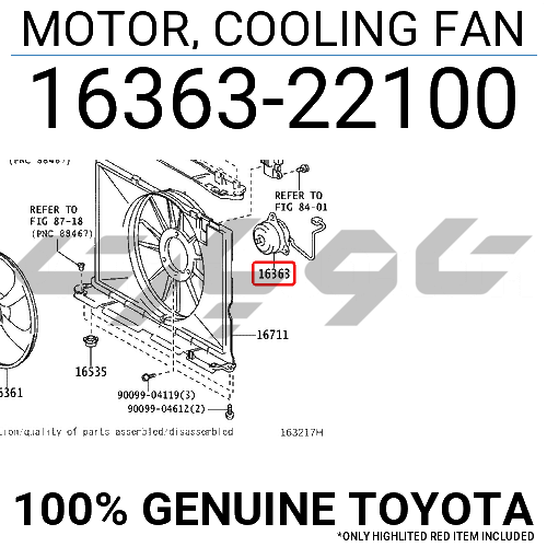 MOTOR, COOLING FAN