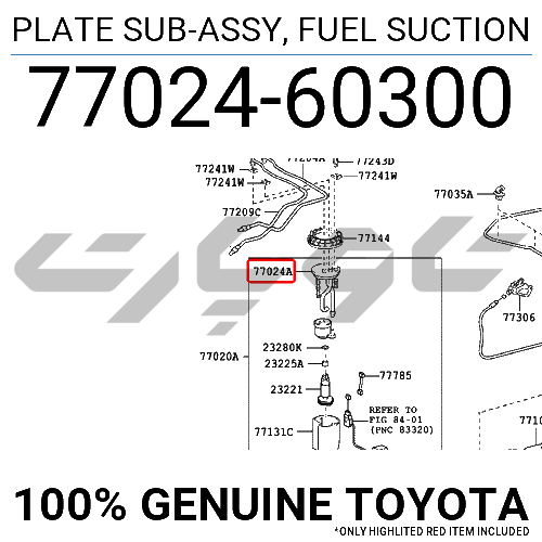 PLATE SUB-ASSY, FUEL SUCTION