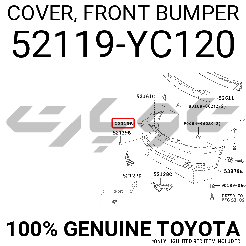 COVER, FRONT BUMPER