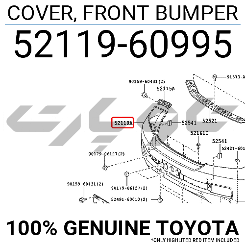 COVER, FRONT BUMPER