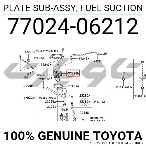 PLATE SUB-ASSY, FUEL SUCTION