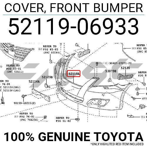 COVER, FRONT BUMPER