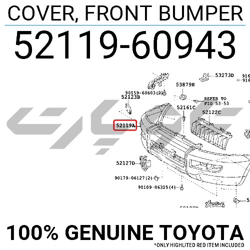 COVER, FRONT BUMPER