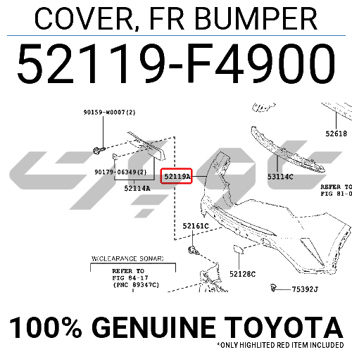 COVER, FR BUMPER