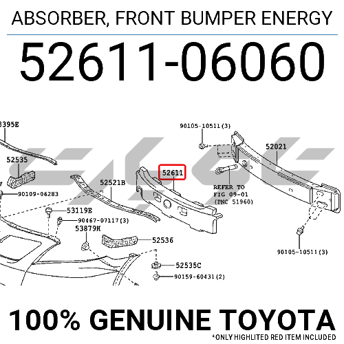 ABSORBER, FRONT BUMPER ENERGY