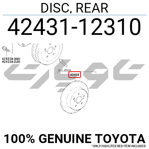DISC, REAR