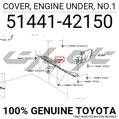 COVER, ENGINE UNDER, NO.1