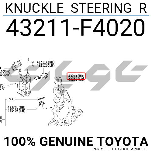 KNUCKLE STEERING R