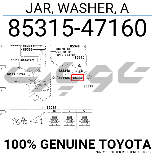 JAR, WASHER, A